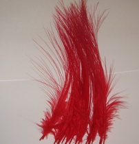 heron fine fibre natural white (dyed red) (20 fs)